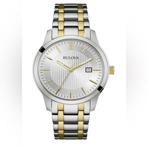Bulova Men's Two-Tone‎ Classic Stainless Steel Watch - 98B263 New With Tags